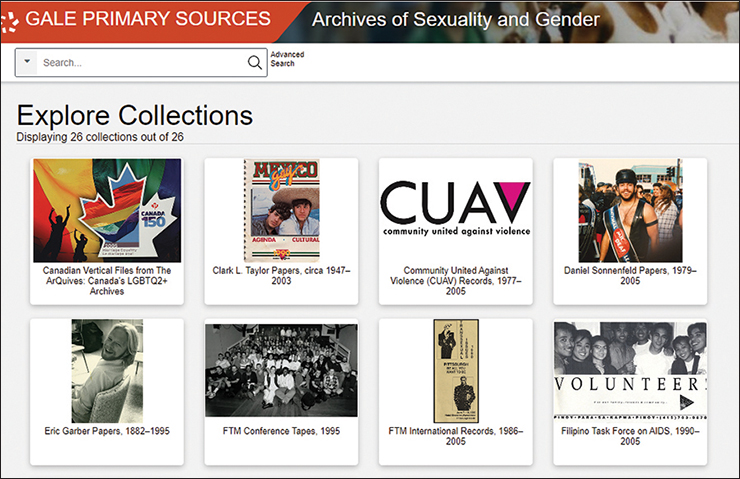 Archives of Sexuality and Gender: Community and Identity in North America | eReview