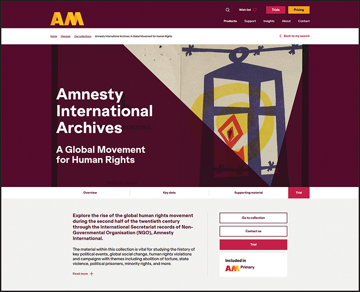 Amnesty International Archives: A Global Movement for Human Rights | eReview