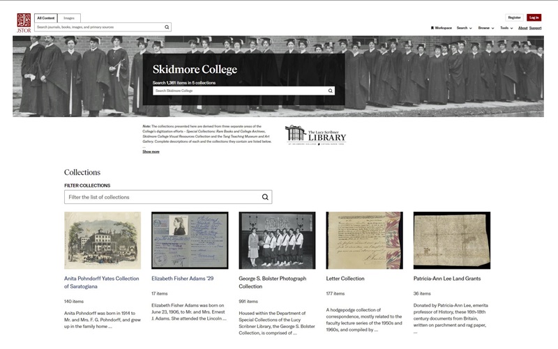 Skidmore College Uses Ithaka to Amplify Its Special Collections