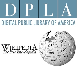 DPLA and Wikipedia logos